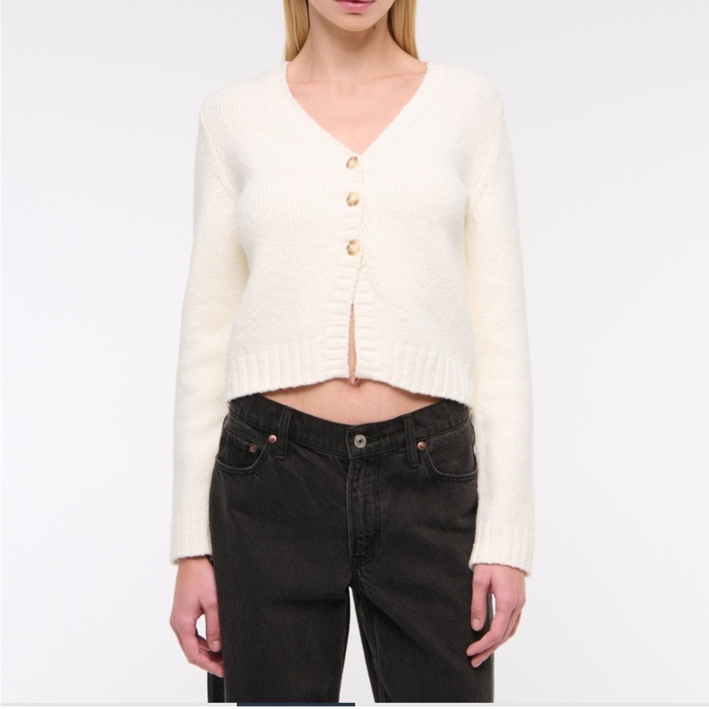 Women's Cream Cardigan Sweater